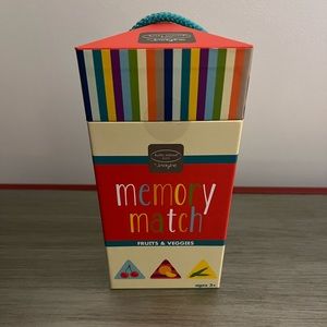 Kathy Ireland Kids Fruits and Veggies Memory Match Game NWT